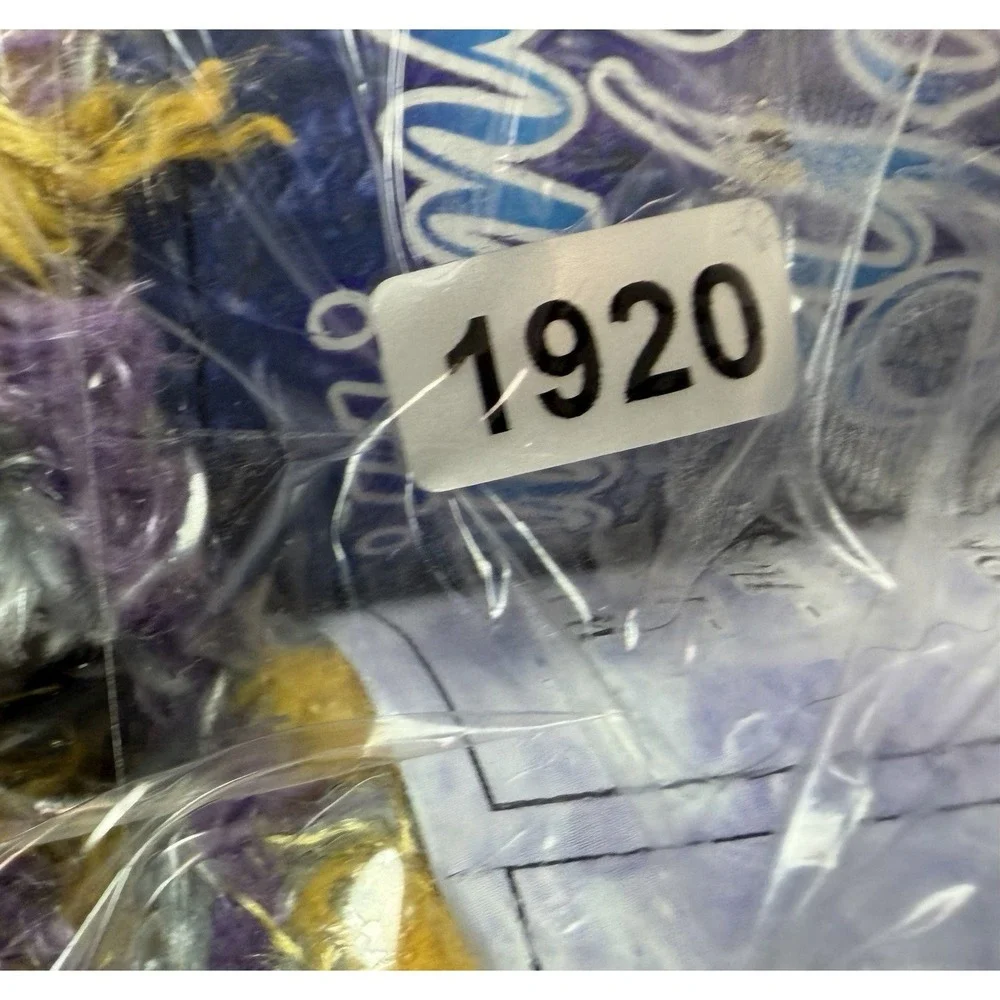 Knitting Yarn 100% Polyester Micro-fiber Yellow‎ Purple Blue Eyelash Yarn Lot 8